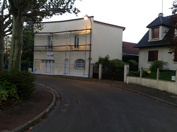 maison façade arrondie